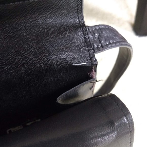 vintage 80s NWOT grey leather shoulder bag - Picture 14 of 14